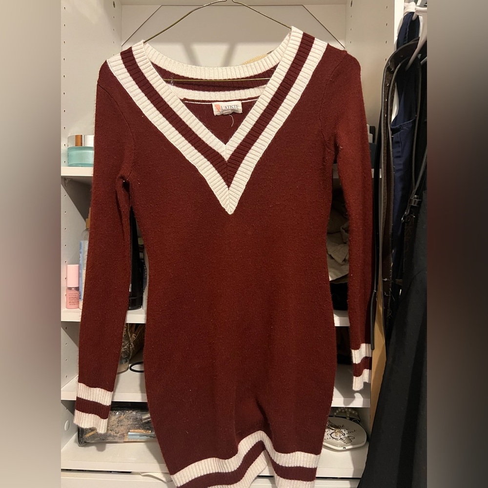 Preppy sweater dress